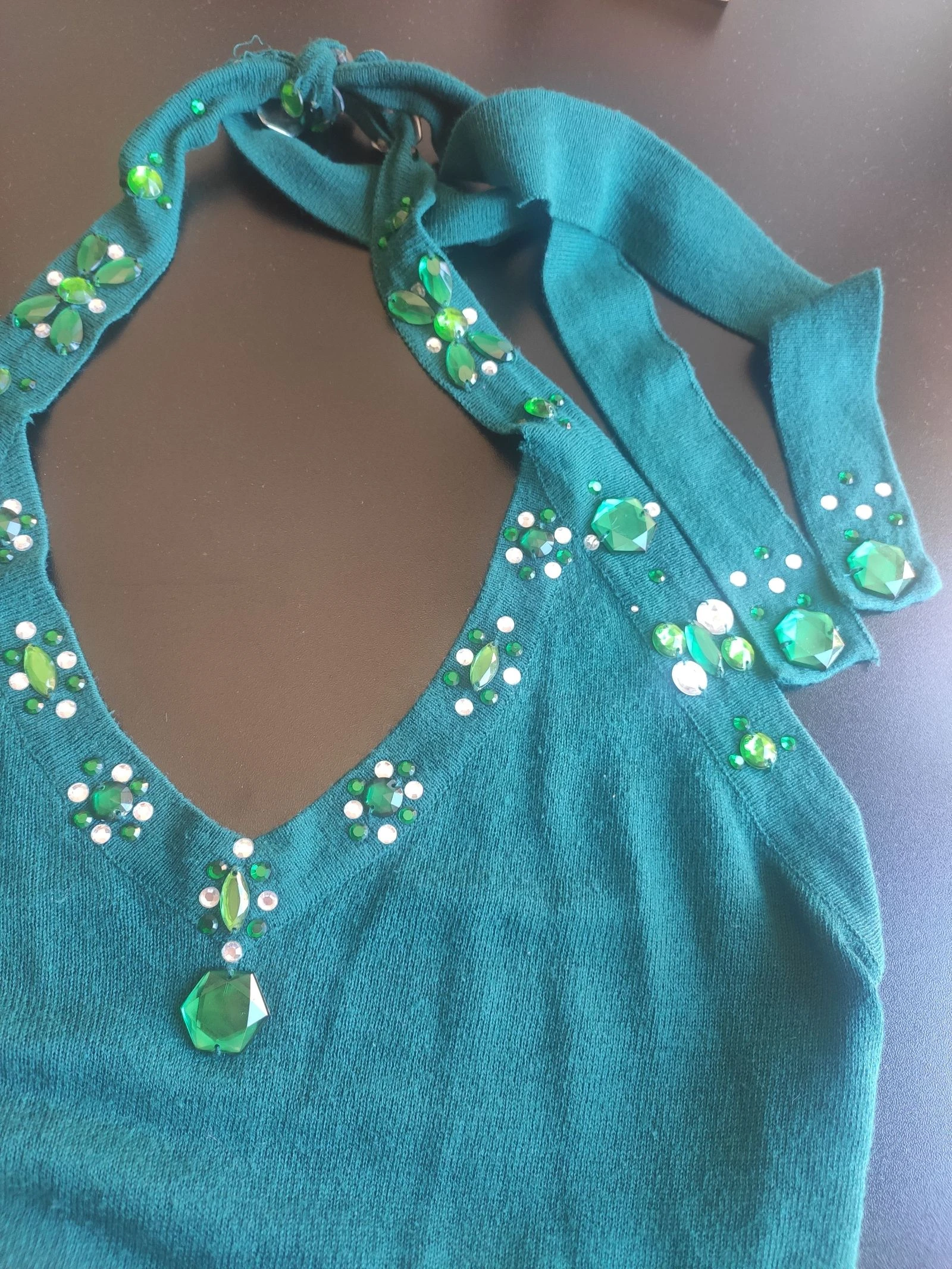 Mango top with rhinestones – photo 2